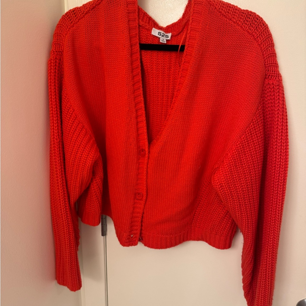 525 America red  cardigan - S